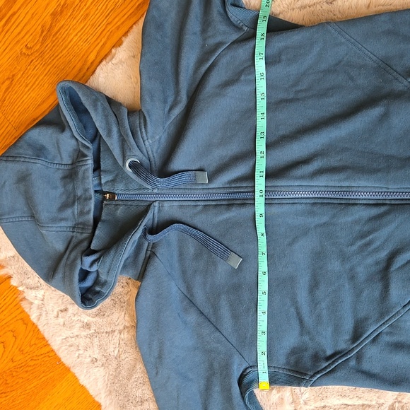 Athleta Blue Full Zip Sweatshirt Jacket, Womens Large Tall, Great Condition - Picture 4 of 11